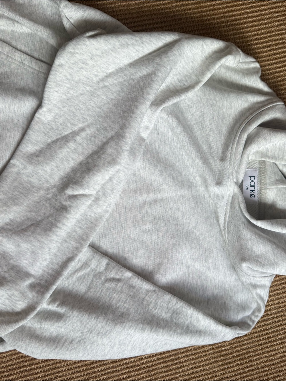 Parke Light Heather Gray Women’s Hoodie - Pullover Sweatshirt (S/M) - Picture 2 of 4